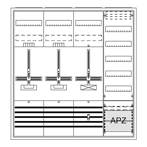 STRIEBEL & JOHN Komplettschrank AP3Pkt.A472Z1S1V5A2 DA47BH
